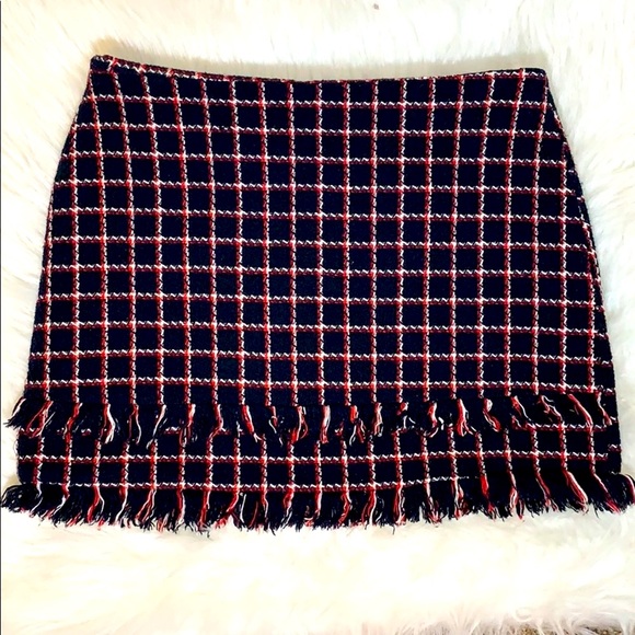 Zara Dresses & Skirts - ⭐️Zara tweed plaid mini skirt